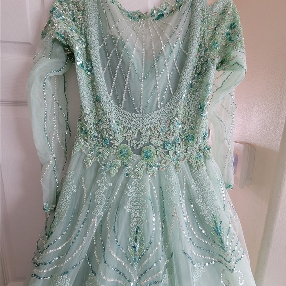 Luxurious long sleeve ballgown - Picture 8 of 16